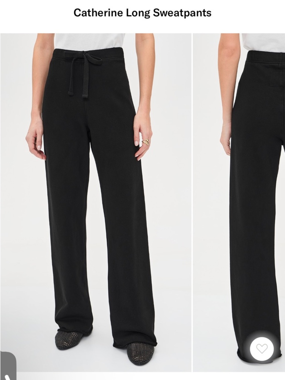 Frank & Eileen Women’s Catherine Full-Length Favorite Sweatpant in Black Size XL